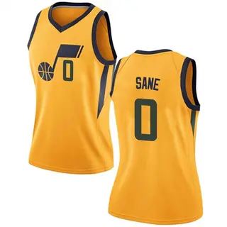 Utah Jazz Women's Babacar Sane Gold Swingman Jersey - Statement Edition