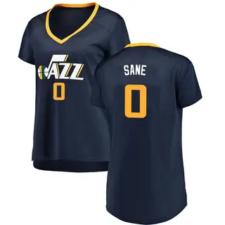 Utah Jazz Women's Babacar Sane Navy Fast Break Jersey - Icon Edition