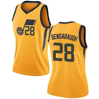 Utah Jazz Women's Brice Sensabaugh Gold Swingman Jersey - Statement Edition