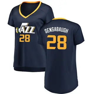 Utah Jazz Women's Brice Sensabaugh Navy Fast Break Jersey - Icon Edition