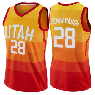 Utah Jazz Women's Brice Sensabaugh Orange Swingman Jersey - City Edition