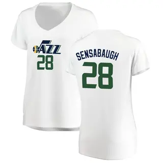 Utah Jazz Women's Brice Sensabaugh White Fast Break Jersey - Association Edition