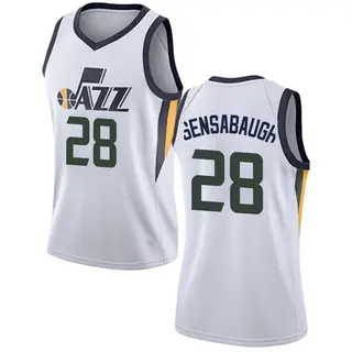 Utah Jazz Women's Brice Sensabaugh White Swingman Jersey - Association Edition