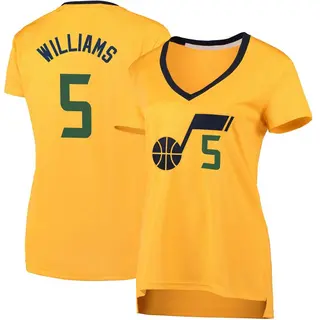 Utah Jazz Women's Cody Williams Gold Fast Break Jersey - Statement Edition