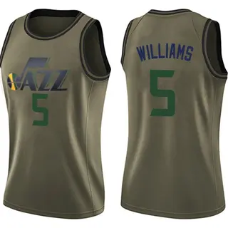 Utah Jazz Women's Cody Williams Green Swingman Salute to Service Jersey