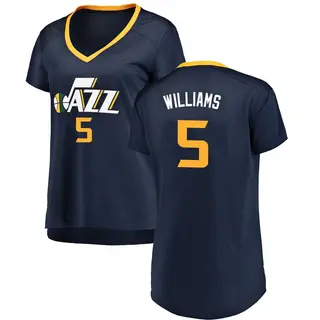 Utah Jazz Women's Cody Williams Navy Fast Break Jersey - Icon Edition