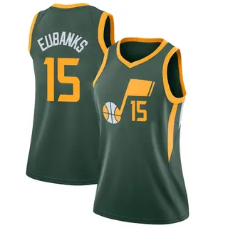 Utah Jazz Women's Drew Eubanks Green Swingman 2018/19 Jersey - City Edition