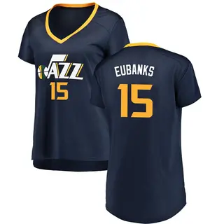 Utah Jazz Women's Drew Eubanks Navy Fast Break Jersey - Icon Edition