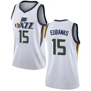 Utah Jazz Women's Drew Eubanks White Swingman Jersey - Association Edition