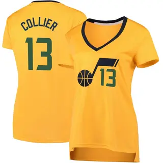 Utah Jazz Women's Isaiah Collier Gold Fast Break Jersey - Statement Edition