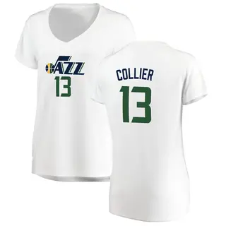 Utah Jazz Women's Isaiah Collier White Fast Break Jersey - Association Edition