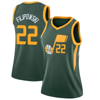 Utah Jazz Women's Kyle Filipowski Green Swingman 2018/19 Jersey - City Edition