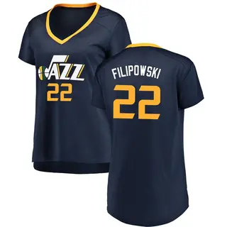 Utah Jazz Women's Kyle Filipowski Navy Fast Break Jersey - Icon Edition