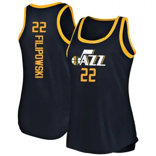 Utah Jazz Women's Kyle Filipowski Navy Fast Break Tank Jersey - Icon Edition