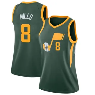 Utah Jazz Women's Patty Mills Green Swingman 2018/19 Jersey - City Edition