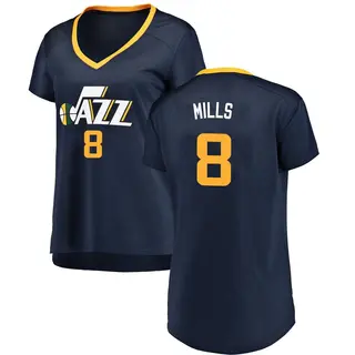 Utah Jazz Women's Patty Mills Navy Fast Break Jersey - Icon Edition