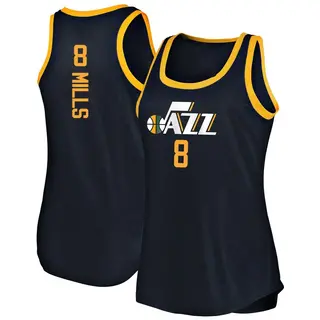 Utah Jazz Women's Patty Mills Navy Fast Break Tank Jersey - Icon Edition