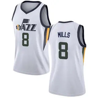 Utah Jazz Women's Patty Mills White Swingman Jersey - Association Edition