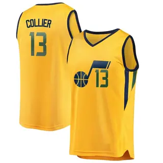 Utah Jazz Youth Isaiah Collier Gold Fast Break Jersey - Statement Edition