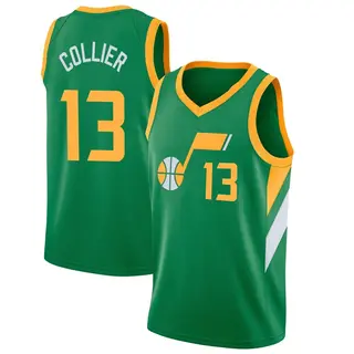 Utah Jazz Youth Isaiah Collier Green Swingman 2020/21 Jersey - Earned Edition